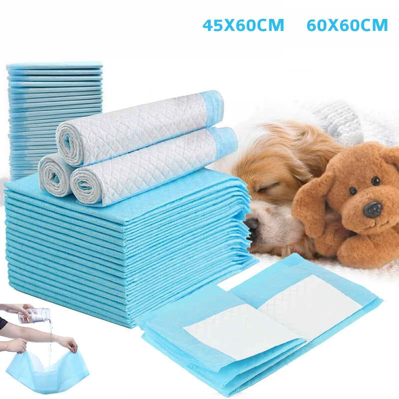 100pc/200pc Pet diapers 60*60cm/60*90cm Cats Dog Diapers Super Absorbent Pet Diaper Dog Pee Pad Quick dry Urine Nappy Mat
