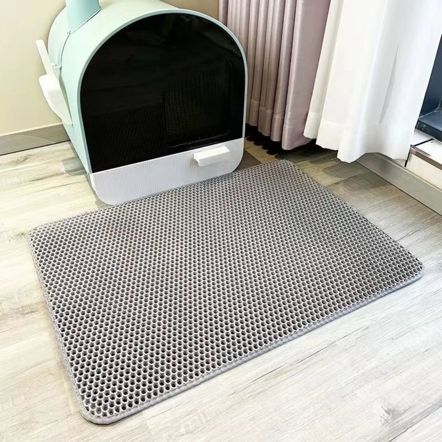Tapis Récupérateur de Litière Double Couche pour Chat