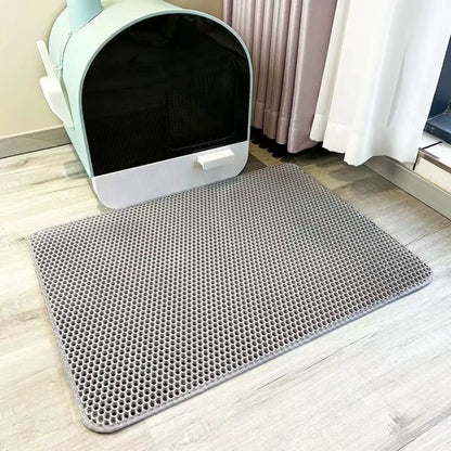 Tapis Récupérateur de Litière Double Couche pour Chat