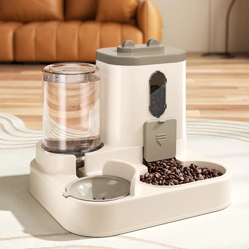 Distributeur automatique eau & croquettes — Pour chien et chat