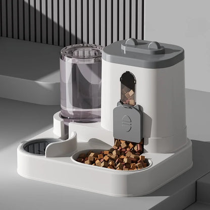 Distributeur automatique eau & croquettes — Pour chien et chat