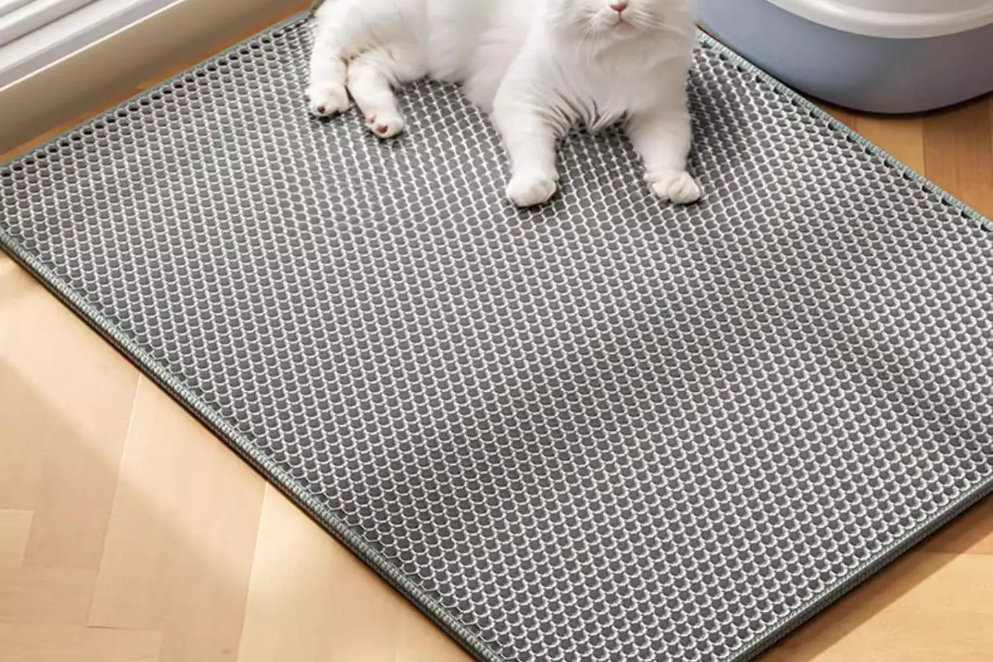 Tapis Récupérateur de Litière Double Couche pour Chat