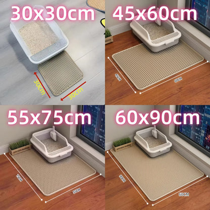 Tapis Récupérateur de Litière Double Couche pour Chat