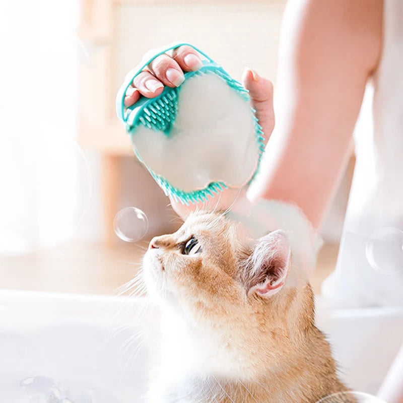 Brosse de Bain en Silicone pour Chien et Chat Pets Lover Store