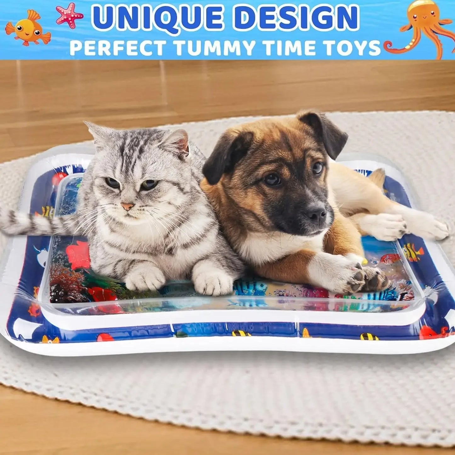 Tapis d’Eau Gonflable Rafraîchissant pour Chien et Chat