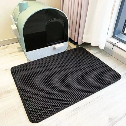 Tapis Récupérateur de Litière Double Couche pour Chat