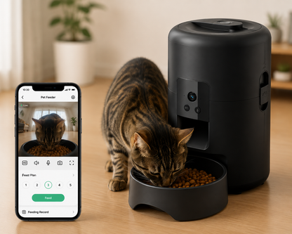 Distributeur automatique de croquettes connecté 2L avec caméra Pets Lover Store